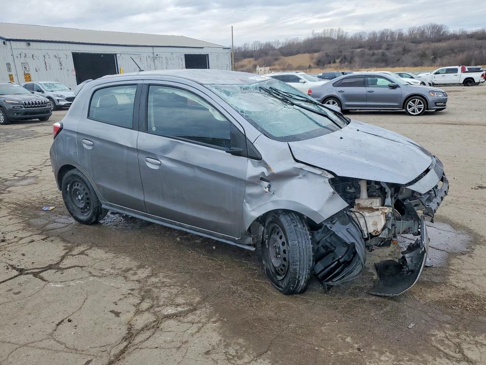 2021 Mitsubishi Mirage VIN ML32AUHJ4MH011457 COPART salvage auction — FRONT END, Il - Salvage Certificate, sold $925 on 2026-07-17 (photo 4)