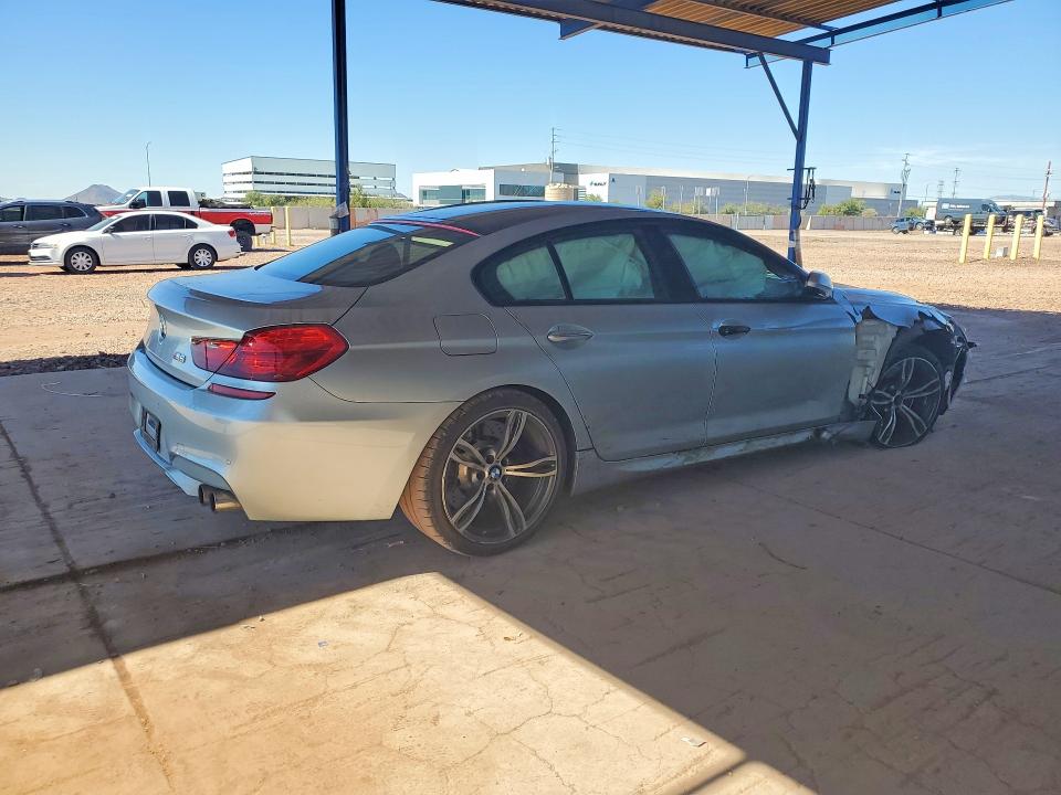 2015 BMW M6 gran coupe VIN WBS6C9C53FD467520 COPART salvage auction — FRONT END, Az - Cert Of Title - Salvage, sold $13,400 on 2026-07-15 (photo 3)