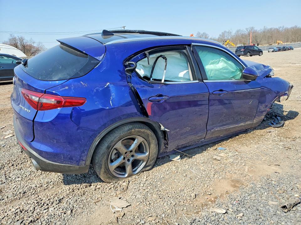 2021 Alfa romeo Stelvio VIN ZASPAKAN3M7D18507 COPART salvage auction — FRONT END, NY - MV-907A SALVAGE CERTIFICATE, sold $400 on 2026-07-02 (photo 3)