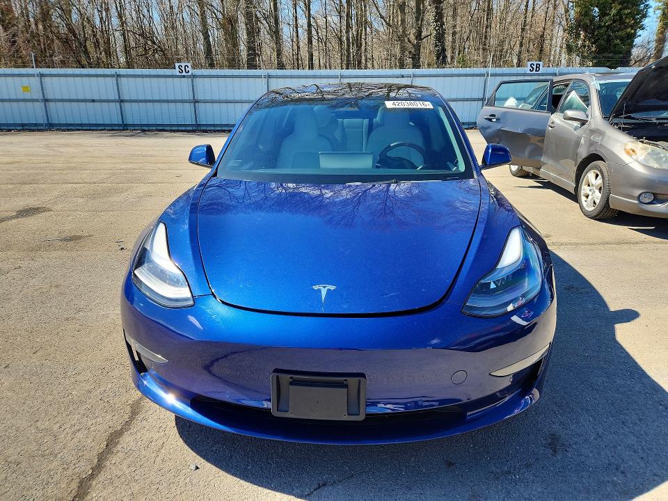 2022 Tesla Model 3 VIN 5YJ3E1EC1NF268636 COPART salvage auction — FRONT END, Nj - Cert Of Title-Salvage, sold $5,000 on 2026-07-21 (photo 5)