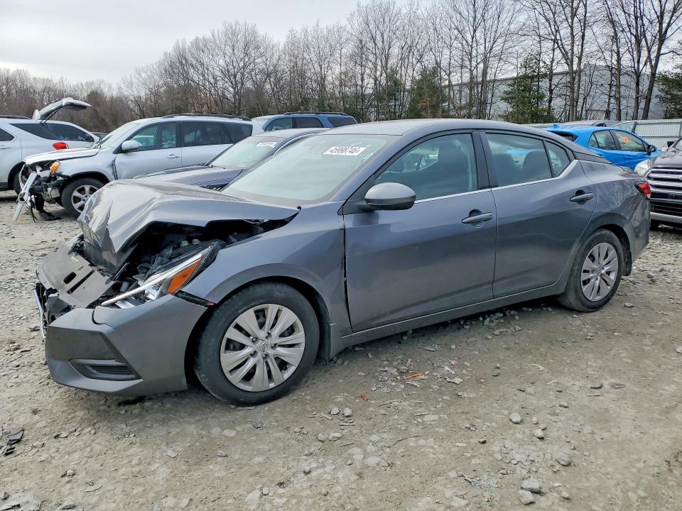 2021 Nissan Sentra VIN 3N1AB8BV8MY209510 COPART salvage auction — FRONT END, Ma - Cert Of Title-Salvage, sold $675 on 2026-07-03 (photo 1)