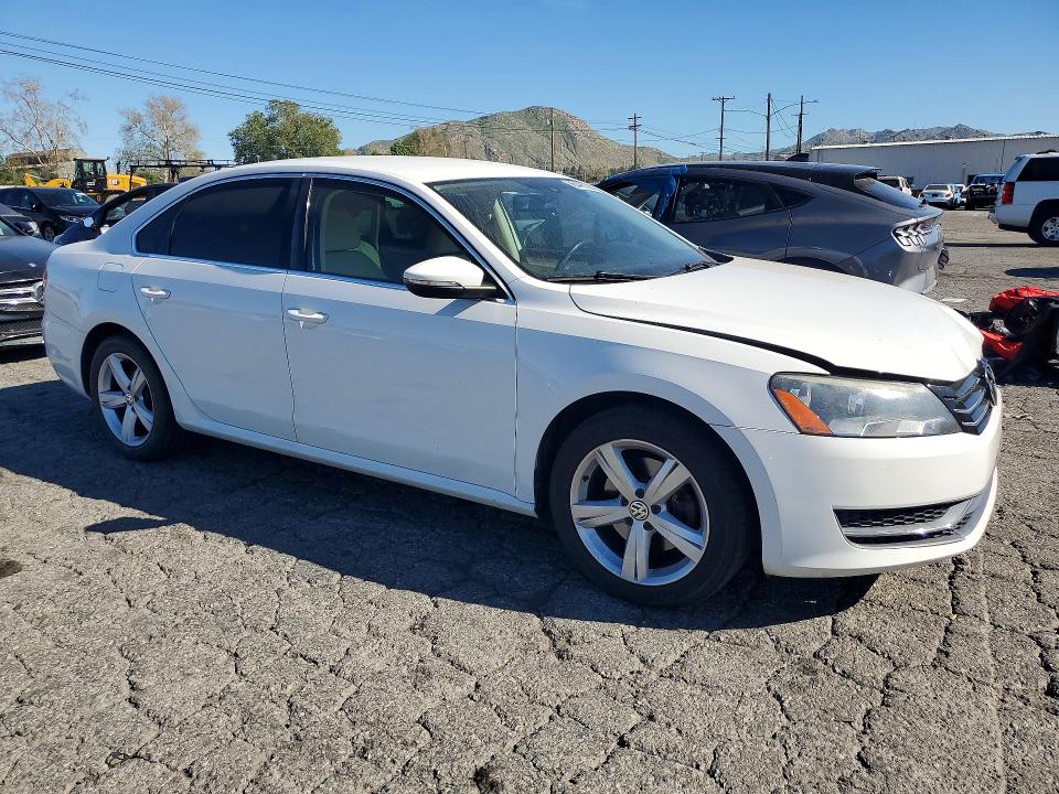 2012 Volkswagen Passat VIN 1VWBP7A37CC036712 COPART salvage auction — FRONT END, Ca - Salvage Certificate, sold $850 on 2026-07-09 (photo 4)