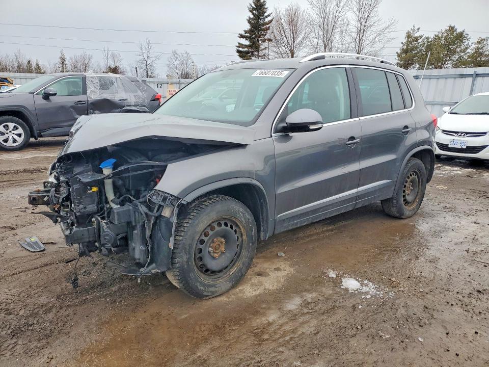 2012 Volkswagen Tiguan VIN WVGBV7AX6CW098866 COPART salvage auction — FRONT END, Salvage Title, sold $425 on 2026-08-04 (photo 1)