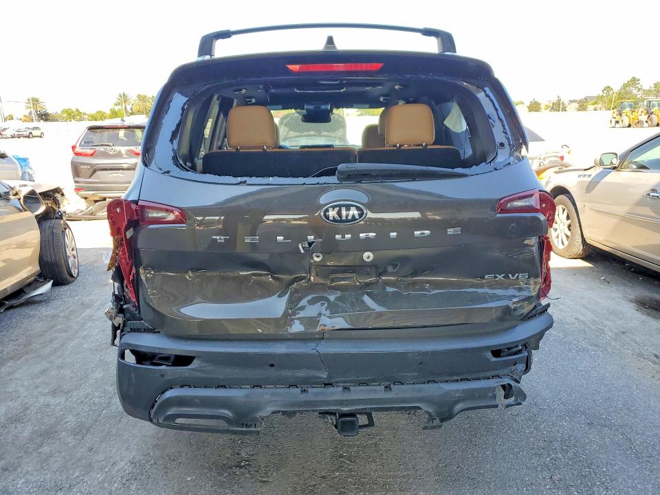 2021 Kia Telluride VIN 5XYP54HCXMG110852 COPART salvage auction — REAR END, Fl - Certificate Of Destruction, sold $3,700 on 2026-07-10 (photo 6)