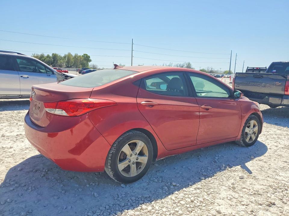2013 Hyundai Elantra VIN KMHDH4AE5DU788196 COPART salvage auction — REAR END, OH - CERTIFICATE OF TITLE, sold $500 on 2026-07-16 (photo 3)