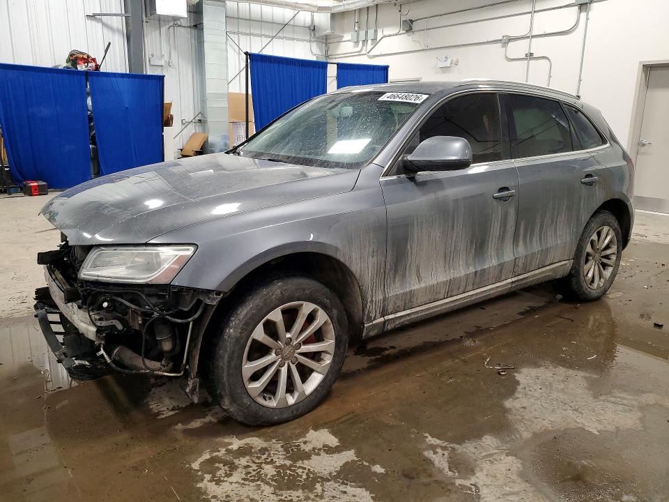 2014 Audi Q5 VIN WA1VFCFP3EA081582 COPART salvage auction — FRONT END, On - Permit Salvage, sold $3,250 on 2026-07-07 (photo 1)