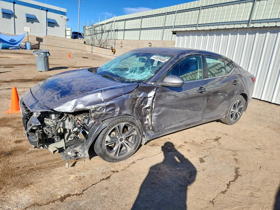 2021 Nissan Sentra VIN 3N1AB8CV3MY233504 COPART salvage auction — FRONT END, Ok - Cert Of Title-Rebuilt (P), sold $1,900 on 2026-07-09 (photo 1)