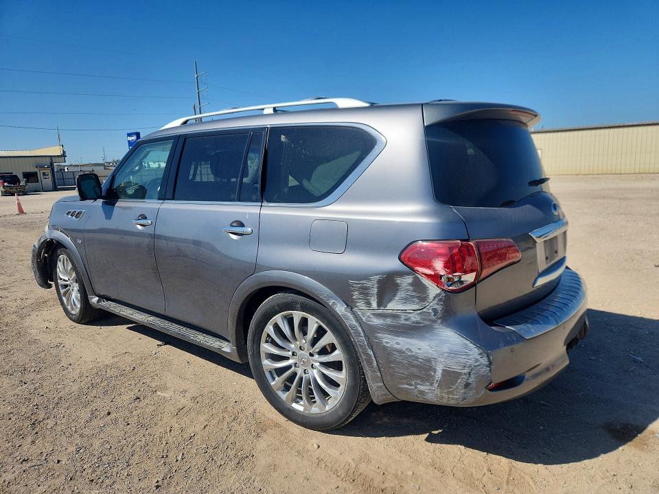 2015 Infiniti Qx80 VIN JN8AZ2NF9F9571630 COPART salvage auction — FRONT END, Tx - Salvage Vehicle Title, sold $30 on 2026-07-29 (photo 2)