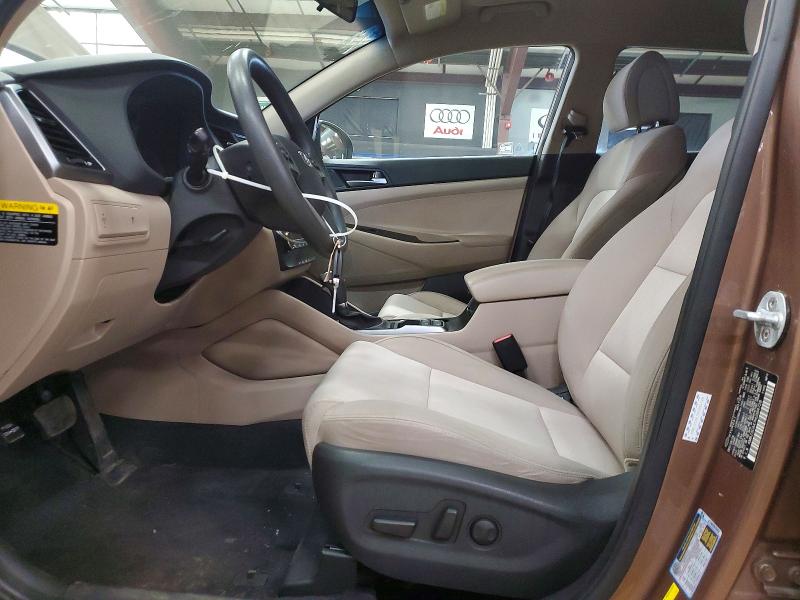 2017 Hyundai Tucson VIN KM8J3CA47HU384728 COPART salvage auction — FRONT END, Ny - Certificate Of Title, sold $6,200 on 2026-07-17 (photo 7)