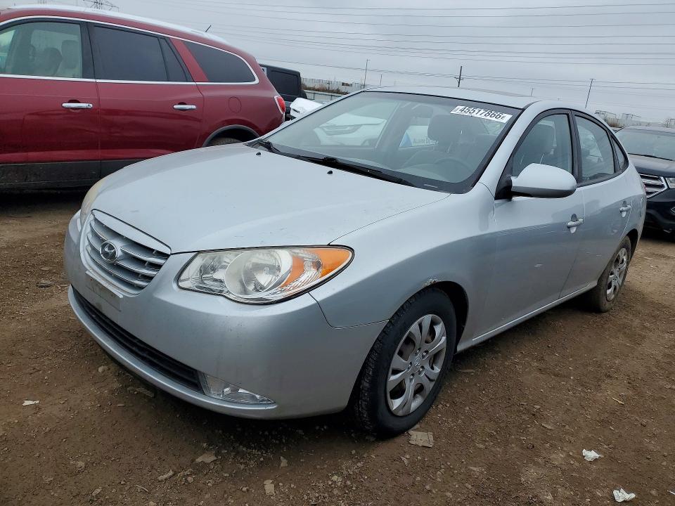 2010 Hyundai Elantra VIN KMHDU4AD8AU097744 COPART salvage auction — SIDE, Il - Salvage Certificate, sold $300 on 2026-07-16 (photo 1)