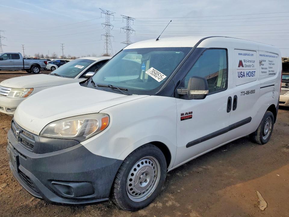 2017 Ram Promaster city VIN ZFBERFAB8H6F06950 COPART salvage auction — MINOR DENT/SCRATCHES, Il - Certificate Of Title, sold $1,500 on 2026-07-20 (photo 1)