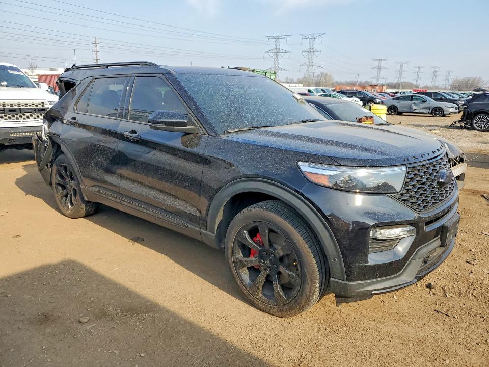 2021 Ford Explorer VIN 1FM5K8GC3MGB29650 COPART salvage auction — REAR END, Il - Salvage Certificate, sold $8,400 on 2026-07-28 (photo 4)