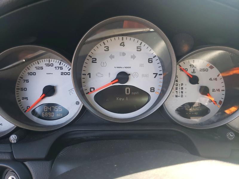 2006 Porsche 911 VIN WP0CB29966S766915 COPART salvage auction — WATER/FLOOD, Ca - Salvage Certificate, sold $17,800 on 2026-07-22 (photo 9)