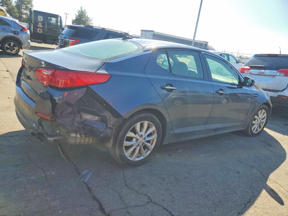 2015 Kia Optima VIN 5XXGN4A70FG445204 COPART salvage auction — REAR END, Salvage Title, sold $900 on 2026-07-22 (photo 3)