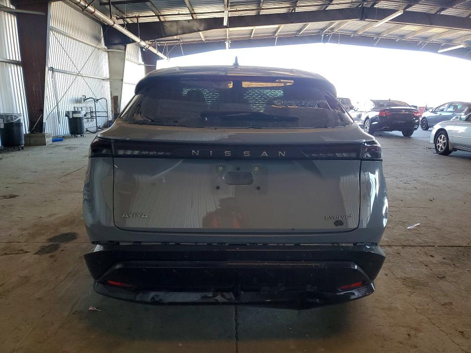 2024 Nissan Ariya VIN JN1BF0BA6RM435773 COPART salvage auction — VANDALISM, CA - SALVAGE CERTIFICATE, sold $13,000 on 2026-08-20 (photo 6)