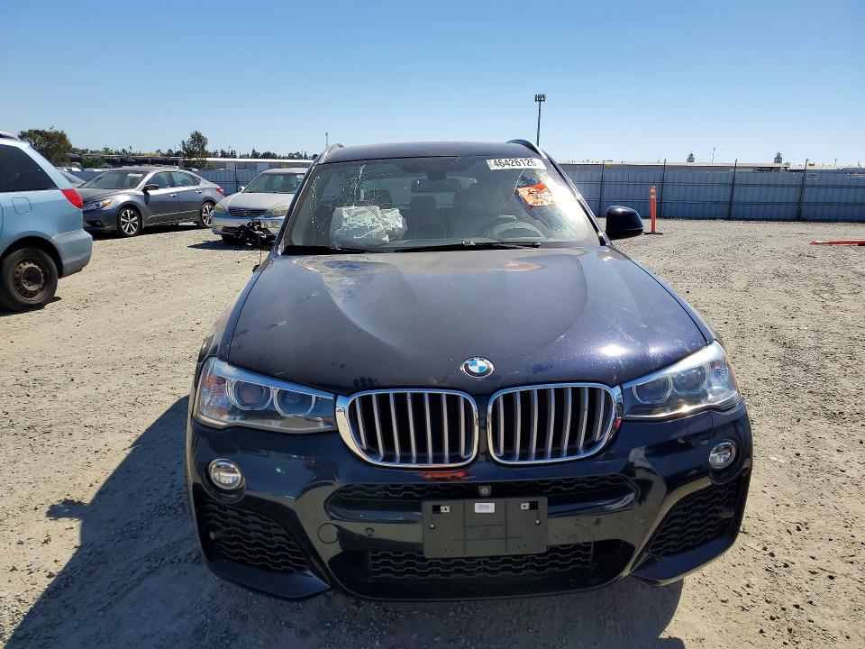 2017 BMW X3 VIN 5UXWX7C53H0U41332 COPART salvage auction — SIDE, CA - SALVAGE CERTIFICATE, sold $2,800 on 2026-07-14 (photo 5)