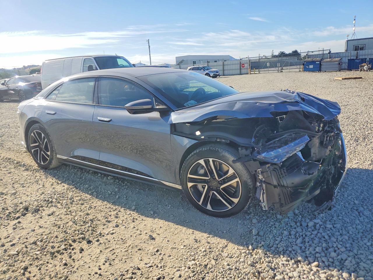 2026 Lucid Air VIN 50EA1PGA1TA031423 COPART salvage auction — Front End, CA - SALVAGE CERTIFICATE, sold $11,000 on 2026-05-26 (photo 4)