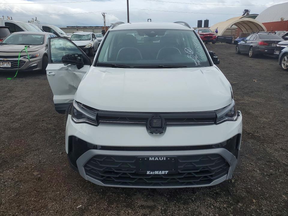 2025 Volkswagen Taos VIN 3VV5C7B24SM089318 COPART salvage auction — FRONT END, Hi - Certificate Of Salvage, sold $750 on 2026-06-29 (photo 5)