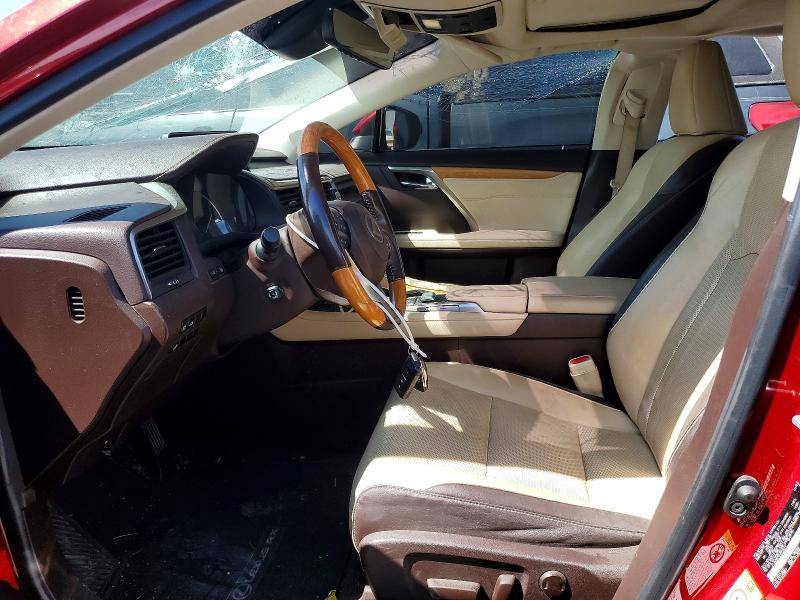 2016 Lexus Rx VIN JTJBZMCA9G2003047 COPART salvage auction — ROOF, Al - Cert Of Title-Salvage Title, sold $7,400 on 2026-07-14 (photo 7)