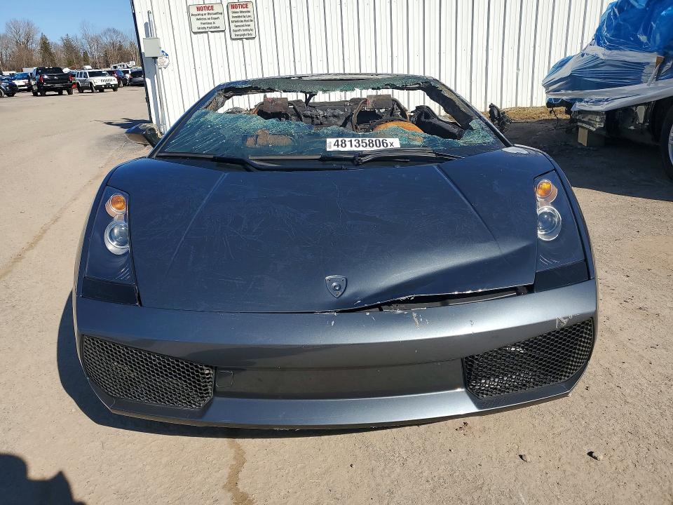 2007 Lamborghini Gallardo VIN ZHWGU22T37LA04553 COPART salvage auction — BURN, Co - Salvage Title, sold $15,000 on 2026-07-27 (photo 5)