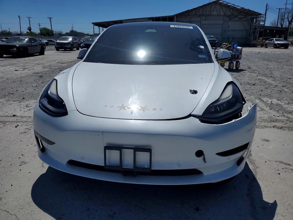 2021 Tesla Model 3 VIN 5YJ3E1EAXMF016168 COPART salvage auction — FRONT END, Tx - Salvage Vehicle Title, sold $5,200 on 2026-07-14 (photo 5)
