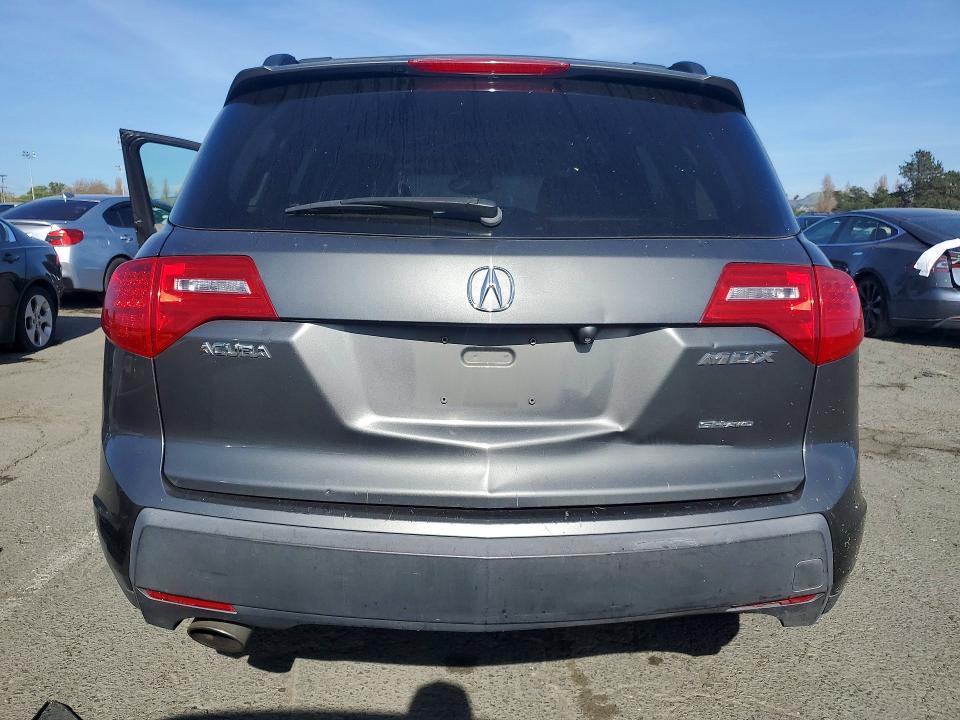 2007 Acura Mdx VIN 2HNYD28497H539307 COPART salvage auction — FRONT END, CA - SALVAGE CERTIFICATE, sold $400 on 2026-07-25 (photo 6)
