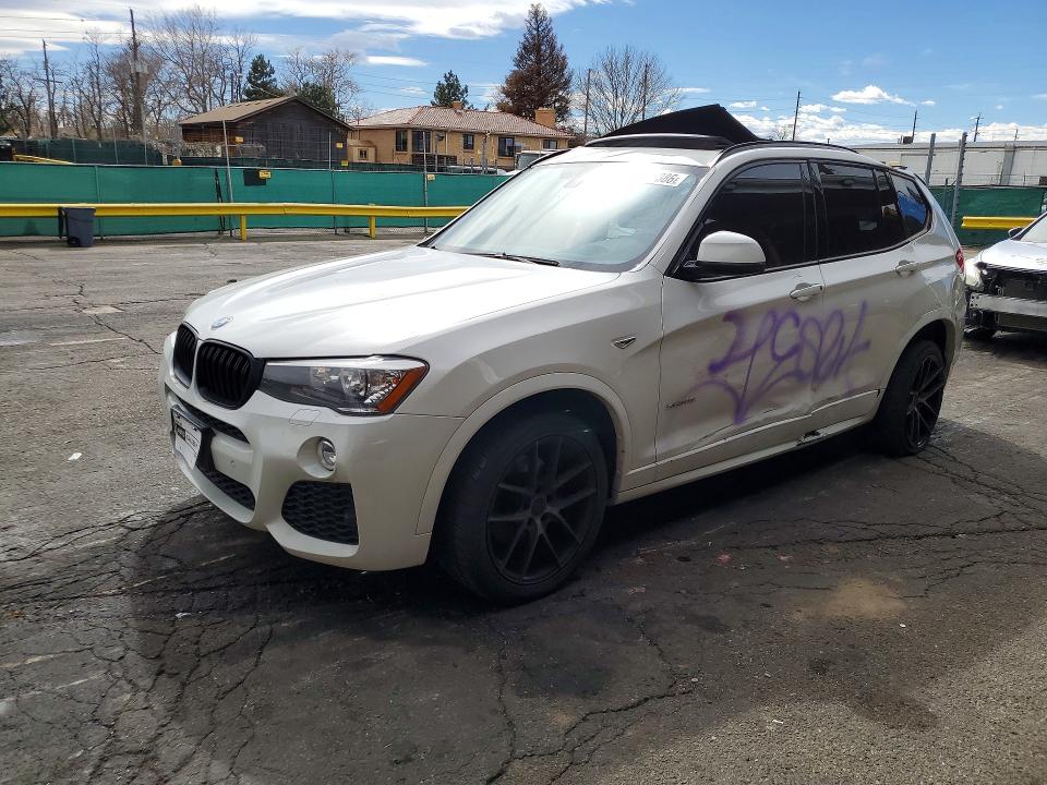 2017 BMW X3 VIN 5UXWX9C30H0W75423 COPART salvage auction — ROOF, Co - Public - Salvage Title, sold $1,750 on 2026-07-23 (photo 1)