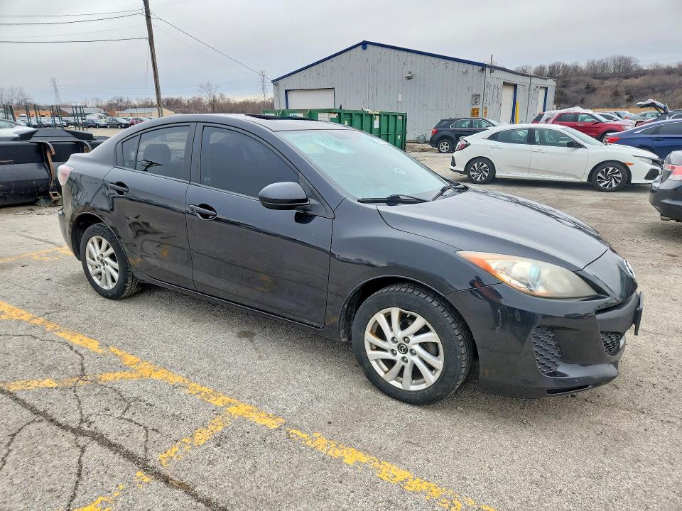 2013 Mazda VIN JM1BL1V77D1821883 COPART salvage auction — HAIL, IL - SALVAGE CERTIFICATE, sold $400 on 2026-07-03 (photo 4)