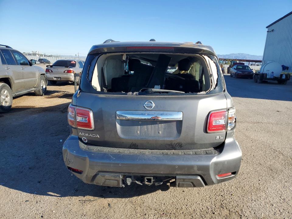 2020 Nissan Armada VIN JN8AY2NC8LX516439 COPART salvage auction — ROLLOVER, Id - Salvage Certificate Of Title, sold $2,650 on 2026-07-06 (photo 6)