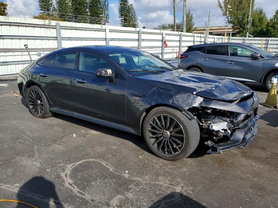 2021 Mercedes-benz AMG GT VIN W1K7X5KB2MA037076 COPART salvage auction — FRONT END, Fl - Certificate Of Title, sold $28,500 on 2026-07-17 (photo 4)