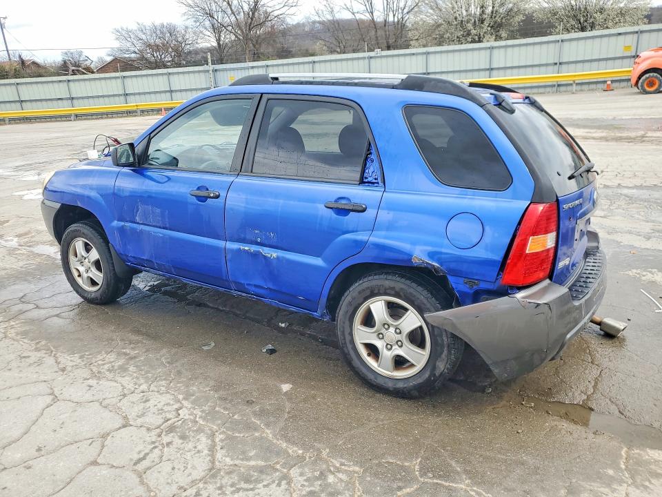2007 Kia Sportage VIN KNDJF724X77427490 COPART salvage auction — REAR END, Tn - Salvage Certificate, sold $400 on 2026-07-20 (photo 2)