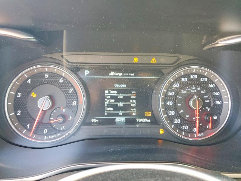 2019 Genesis G70 VIN KMTG74LE8KU034077 COPART salvage auction — SIDE, CA, sold $5,100 on 2026-07-15 (photo 9)