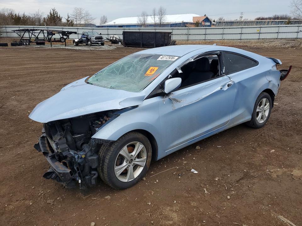 2013 Hyundai Elantra VIN KMHDH6AEXDU000654 COPART salvage auction — ROLLOVER, Salvage Title, sold $250 on 2026-07-16 (photo 1)