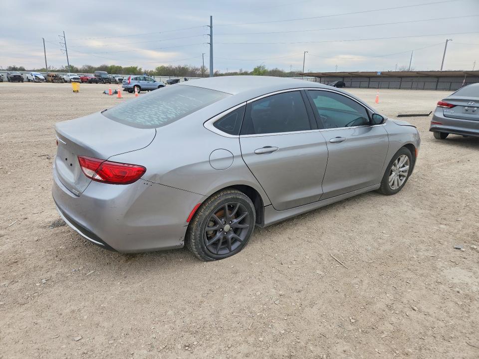 2016 Chrysler 200 VIN 1C3CCCAB1GN128884 COPART salvage auction — REAR END, Tx - Certificate Of Title, sold $775 on 2026-07-29 (photo 3)