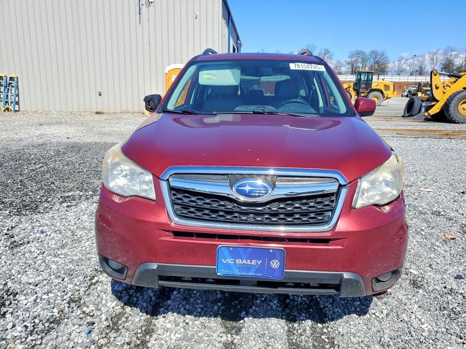 2015 Subaru Forester VIN JF2SJAHC6FH562295 COPART salvage auction — FRONT END, Sc - Cert Of Title-Salvage, sold $675 on 2026-07-06 (photo 5)
