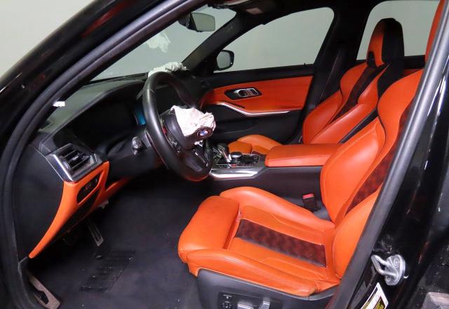 2021 BMW M3 VIN WBS33AY01MFK86175 COPART salvage auction — All Over, TX - DIS/DLR/EXP ONLY CLEAN TITLE (P), sold $29,900 on 2026-04-20 (photo 9)