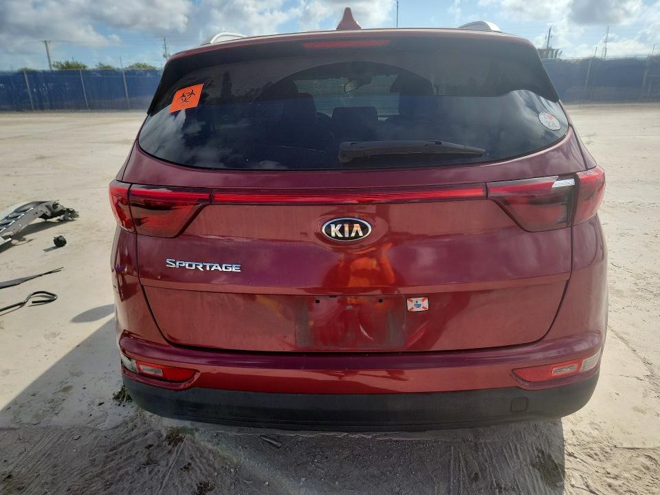 2019 Kia Sportage VIN KNDPN3AC3K7577495 COPART salvage auction — FRONT END, Fl - Certificate Of Destruction, sold $1,900 on 2026-07-06 (photo 6)