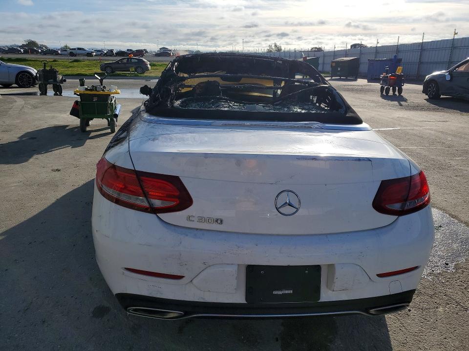 2018 Mercedes-benz C class VIN WDDWK4JB9JF617896 COPART salvage auction — BURN, CA - SALVAGE CERTIFICATE, sold $625 on 2026-07-14 (photo 6)