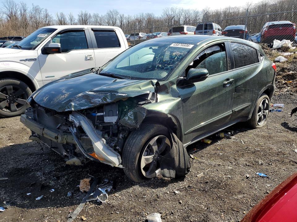 2018 Honda Hr-v VIN 3CZRU6H51JM704635 COPART salvage auction — FRONT END, Md - Cert Of Salvage > 75% Damage, sold $2,850 on 2026-07-02 (photo 1)