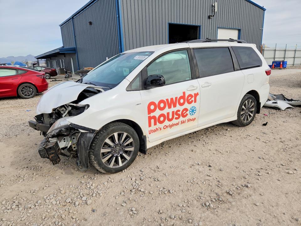 2020 Toyota Sienna VIN 5TDJZ3DC9LS241041 COPART salvage auction — FRONT END, Ut - Salvage Certificate, sold $4,950 on 2026-07-31 (photo 1)