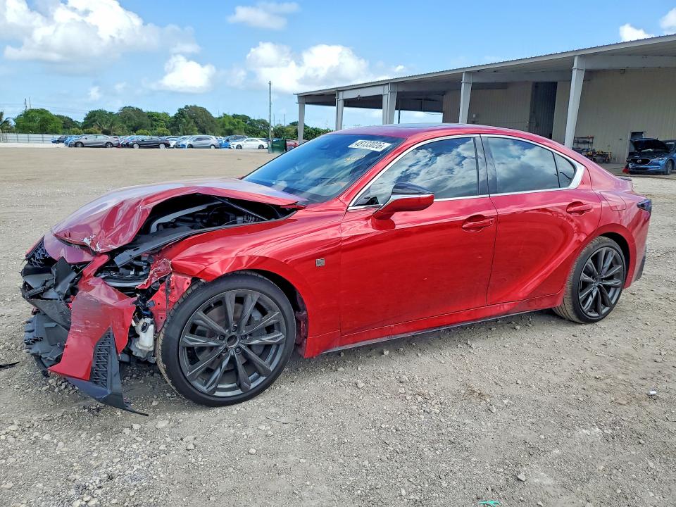 2025 Lexus Is VIN JTHBZ1B23S5083849 COPART salvage auction — FRONT END, Fl - Certificate Of Destruction, sold $6,600 on 2026-07-29 (photo 1)