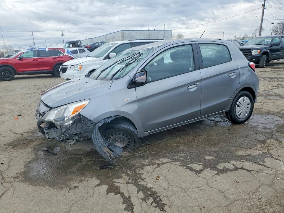 2021 Mitsubishi Mirage VIN ML32AUHJ4MH011457 COPART salvage auction — FRONT END, Il - Salvage Certificate, sold $925 on 2026-07-17 (photo 1)
