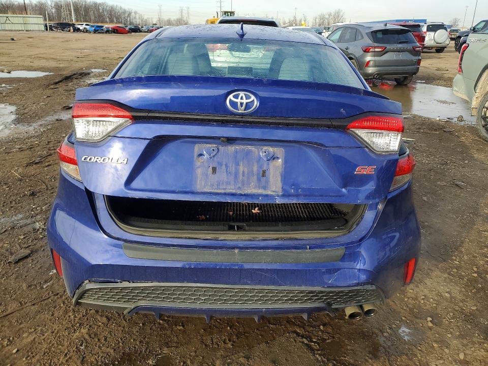 2021 Toyota Corolla VIN 5YFS4MCE5MP091743 COPART salvage auction — REAR END, Mi - Cert Of Title-Salvage Vehicle, sold $4,950 on 2026-07-24 (photo 6)