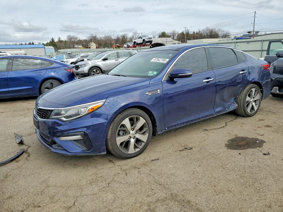 2019 Kia Optima VIN 5XXGT4L31KG368580 COPART salvage auction — SIDE, PA, sold $2,700 on 2026-07-17 (photo 1)