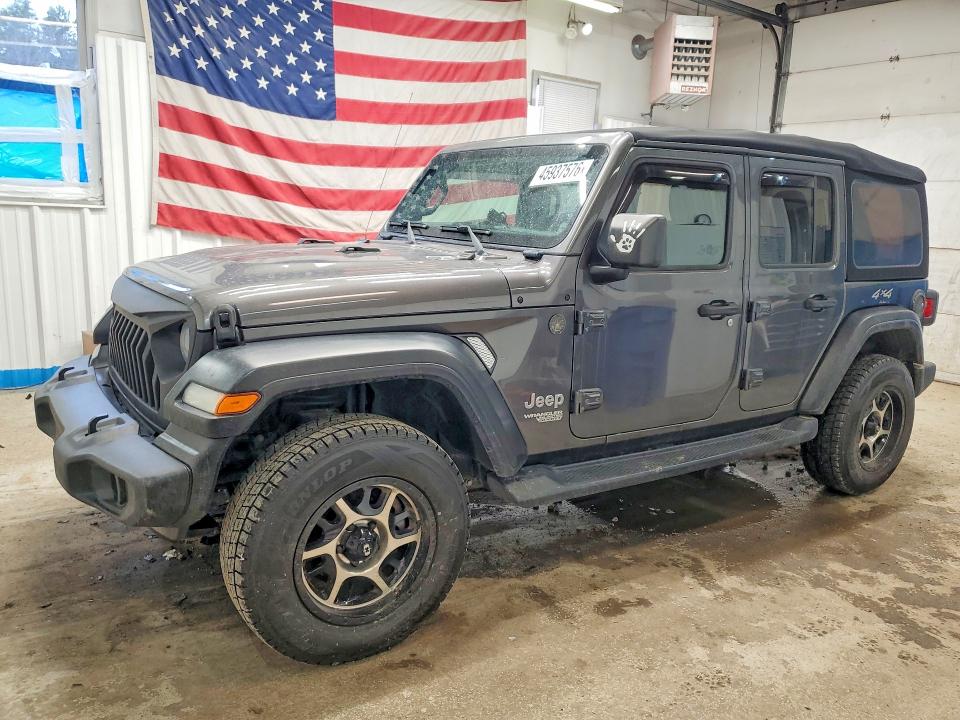 2018 Jeep Wrangler unlimited VIN 1C4HJXDG3JW274453 COPART salvage auction — MINOR DENT/SCRATCHES, Fl - Certificate Of Title, sold $9,800 on 2026-07-03 (photo 1)