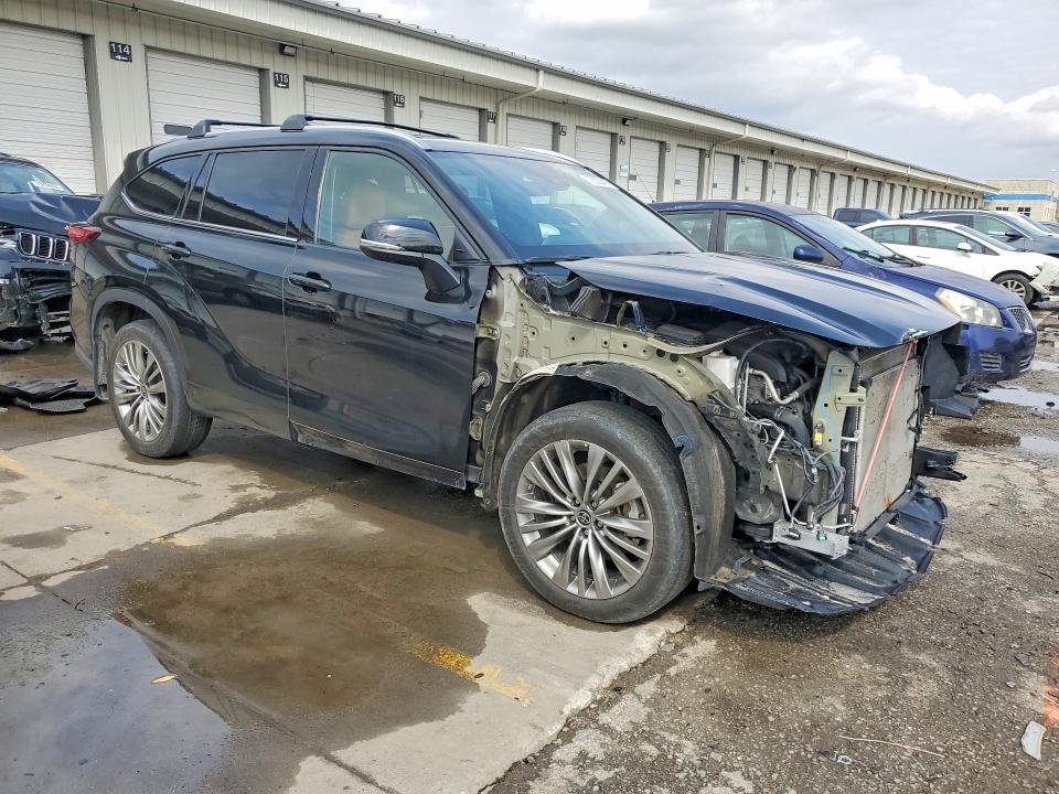 2021 Toyota Highlander VIN 5TDFZRBH3MS120952 COPART salvage auction — FRONT END, Ky - Cert Of Title-Salvage, sold $22,400 on 2026-07-16 (photo 4)