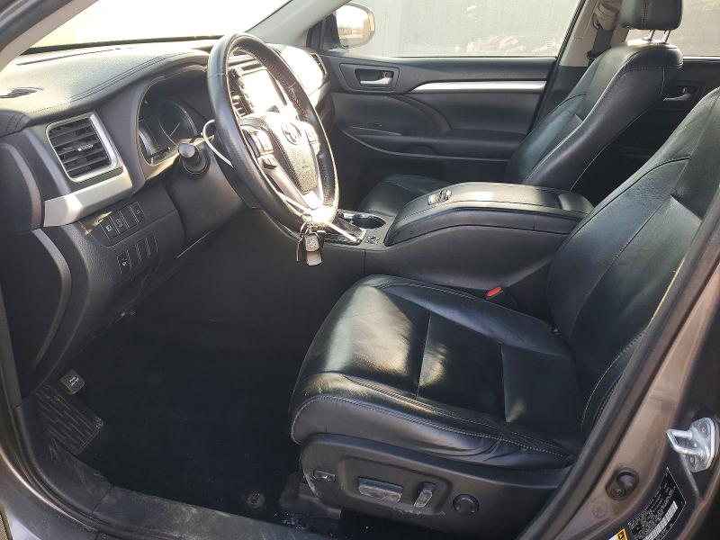 2017 Toyota Highlander VIN 5TDJZRFHXHS432146 COPART salvage auction — FRONT END, In - Bill Of Sale - Parts Only, sold $2,100 on 2026-07-24 (photo 7)