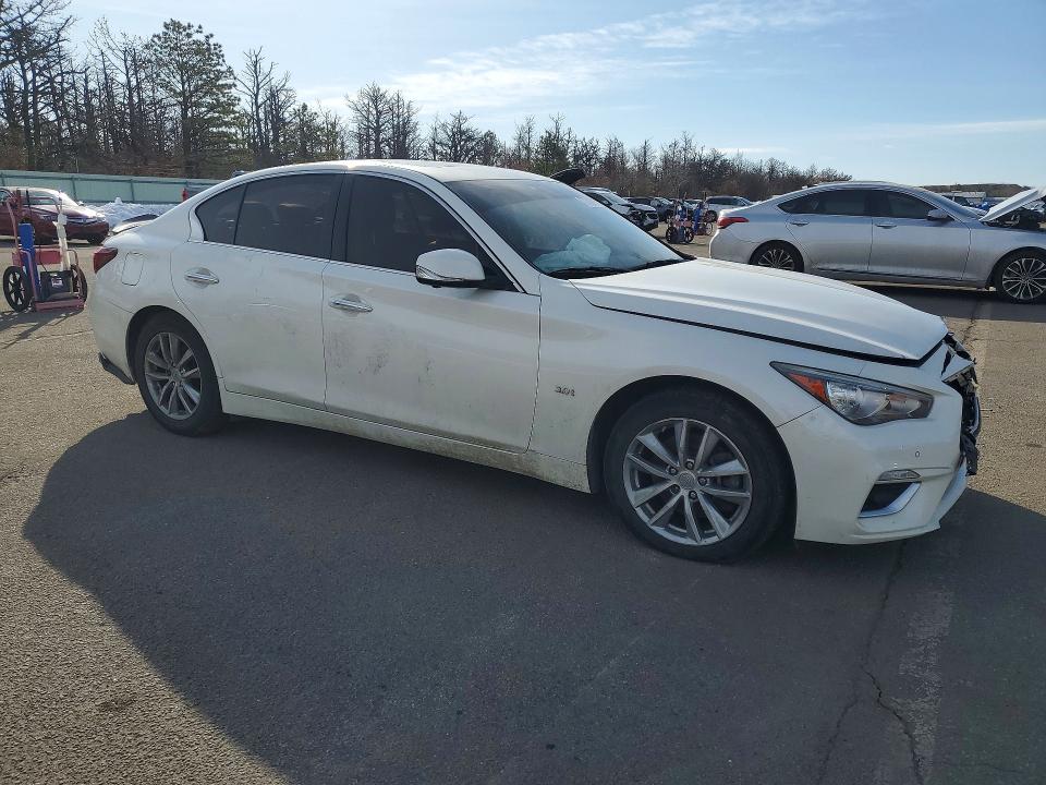 2018 Infiniti Q50 VIN JN1EV7AR4JM440524 COPART salvage auction — FRONT END, Ny - Mv907A-Parts Only, sold $1,000 on 2026-07-27 (photo 4)