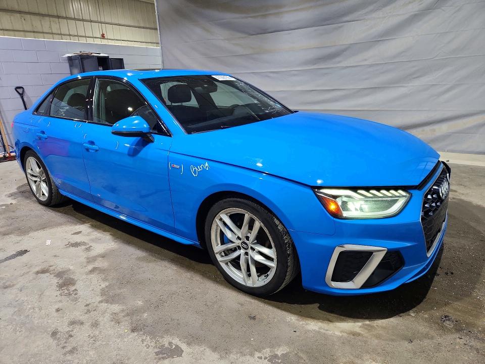 2020 Audi A4 VIN WAUENAF4XLN009395 COPART salvage auction — FRONT END, Wv - Salvage Certificate, sold $8,100 on 2026-07-07 (photo 4)