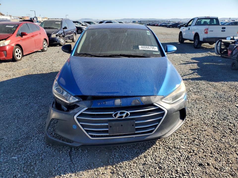 2018 Hyundai Elantra VIN KMHD84LF1JU554171 COPART salvage auction — FRONT END, Ca - Dis/Dlr/Exp Only Clean Title, sold $1,300 on 2026-07-03 (photo 5)